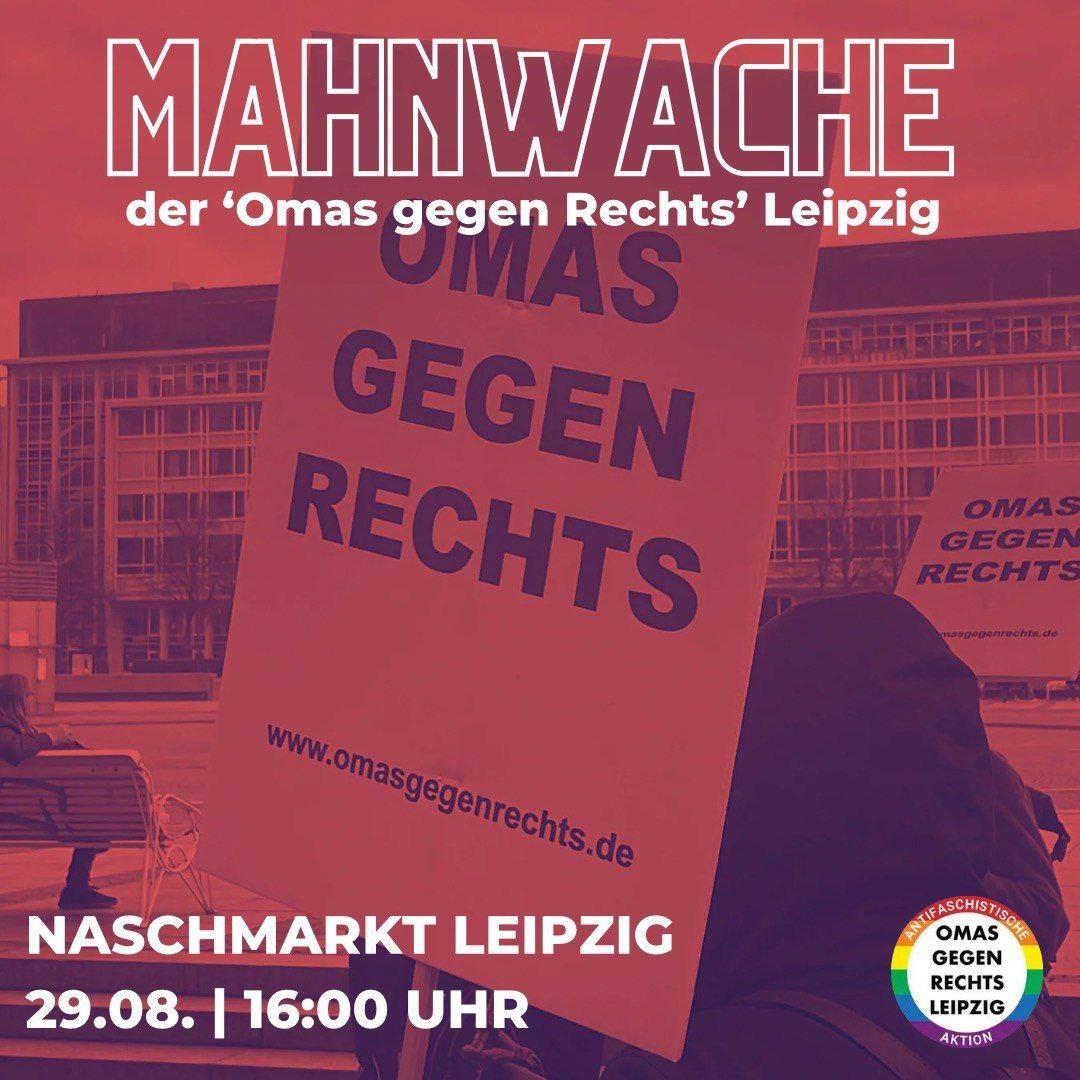 Mahnwache der Omas gg. Rechts Leipzig – NR1